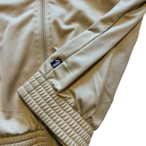 Puma Men's Beige and Dark Brown Windbreaker - Picture 6 of 7